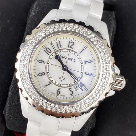 fake chanel white ceramic watch|j12 chanel watch with diamonds.